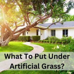 what to put under artificial grass